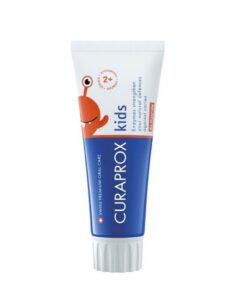 Curaprox KIDS hambapasta lastele al. 2 eluaastast - fluoriidivaba (MAASIKA, 60ml)