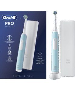 Oral-B PRO1 elektriline hambahari surveanduriga BLUE (3 režiimi) + Reisivutlar
