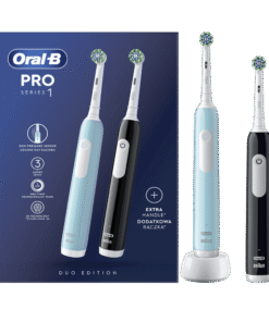 Oral-B PRO1 elektriline hambahari BLACK / BLUE (2 hambaharja, 3 režiimi)