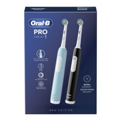 Oral-B PRO1 elektriline hambahari BLACK / BLUE (2 hambaharja, 3 režiimi) - Pilt 3