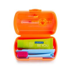 Curaprox BE YOU Reisikomplekt ORANŽ - hambahari, pasta + 2 hambavaheharja