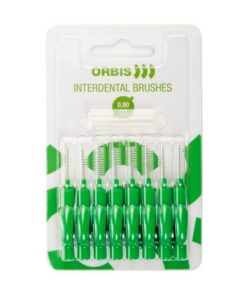 ORBIS 0,8mm hambavaheharjad ROHELINE (8tk pakis, interdentaalhari)