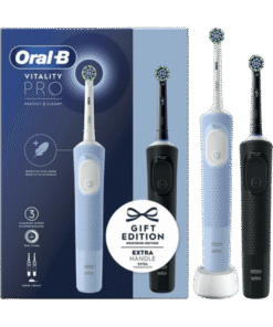 Oral-B Vitality PRO elektriline hambahari Black / Blue (2 hambaharja komplekt)