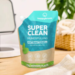 happybrush SUPER CLEAN supervärskendav suuvesi fluoriidiga 750ml - Pilt 2