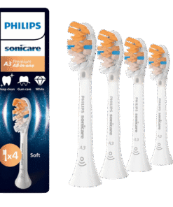 Philips Sonicare A3 Premium All-in-One (Soft) pehmed hambaharja otsikud HX9094/87 (VALGE, 4 tk)