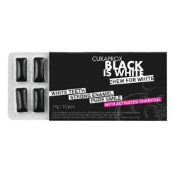 Curaprox Black is White närimiskumm aktiivsöega ja fluoriidiga (12tk)