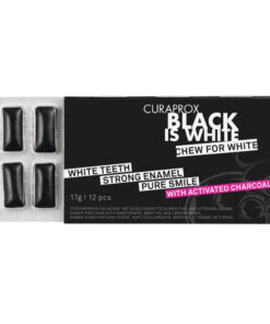 Curaprox Black is White närimiskumm aktiivsöega ja fluoriidiga (12tk)