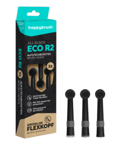 happybrush ECO R2 All Black elektrilise hambaharja otsikud (3 tk)