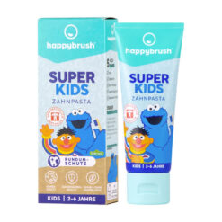 3 x happybrush SUPER KIDS hambapasta 2-6a väikelastele 75ml (fluoriidiga) - Pilt 2