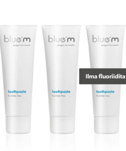 3 x bluem hambapasta 75ml (ilma fluoriidita)