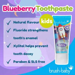 Brush-Baby Blueberry hambapasta lastele 3-6a. 50ml - Pilt 2