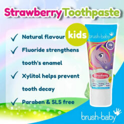 Brush-Baby Strawberry hambapasta lastele 3-6a. 50ml - Pilt 2