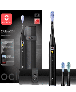 Oclean X Ultra 20 Set elektriline hambahari MUST (3 otsikut, WiFi, laetav reisivutlar)
