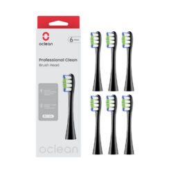 Oclean Professional Clean P1C5 Black keskmised hambaharja otsikud (MUST, 6tk)