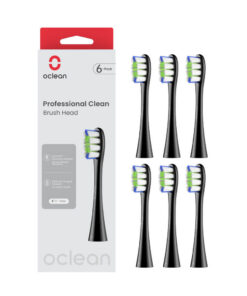 Oclean Professional Clean P1C5 Black keskmised hambaharja otsikud (MUST, 6tk)