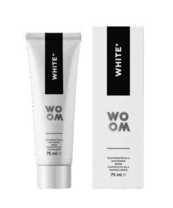 Woom WHITE+ värskendavalt valgendav hambapasta 75ml