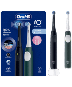 Oral-B iO2 elektriline hambahari Night Black / Green Forest (2 hambaharja)