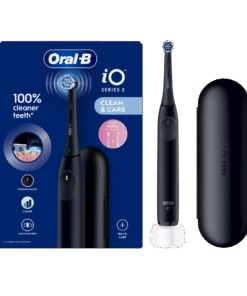 Oral-B iO2 elektriline hambahari Night Black (3 intensiivsust) + Reisivutlar