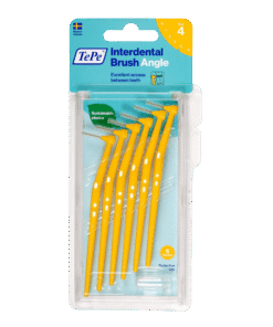 TePe ANGLE 0,7 mm hambavaheharjad KOLLANE (4 suurus, 6 tk pakis - pika pidemega interdentaalhari)