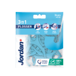 Hambaniit Jordan Flosser 3in1 koos hambatikuga (36tk)