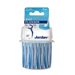 Hambaniit Jordan Flosser 3in1 koos hambatikuga topsis (50 tk) - Pilt 2