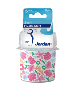 Hambaniit Jordan Flosser 3in1 koos hambatikuga topsis (50 tk)