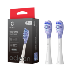 Oclean X Ultra WHITE tugevad valgendavad hambaharja otsikud UW03 (VALGE, 2tk)