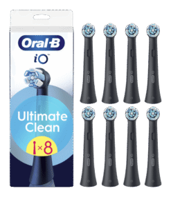 Oral-B iO Ultimate Clean Black keskmise tugevusega hambaharja otsikud MUST (CBF-8, 8tk)