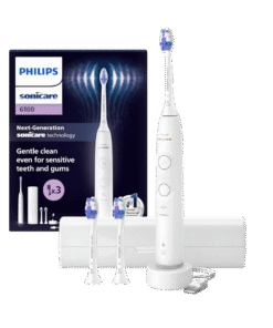 Philips Sonicare 6100 elektriline hambahari HX7400/02 VALGE (2 režiimi, 3 otsikut) + Reisivutlar