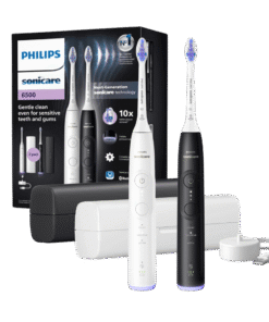 Philips Sonicare 6500 elektriline hambahari HX7419/01 MUST + VALGE (2 käepidet)