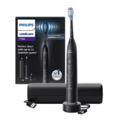 Philips Sonicare 7100 elektriline hambahari HX7421/01 MUST (4 režiimi, 1 otsik) + Reisivutlar