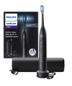 Philips Sonicare 7100 elektriline hambahari HX7421/01 MUST (4 režiimi, 1 otsik) + Reisivutlar