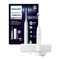 Philips Sonicare 6500 elektriline hambahari HX7410/02 VALGE (3 režiimi, 2 otsikut) + Reisivutlar