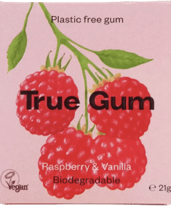 True Gum närimiskumm Vaarika-Vanilje ja ksülitooliga