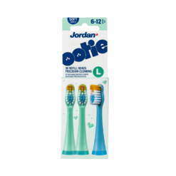 Jordan OOTIE elektrilise hambaharja otsikud L (3tk, roheline)