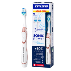 TRISA Sonicpower Complete Protection elektriline hambahari Medium (1 režiim, 3 harjapead)