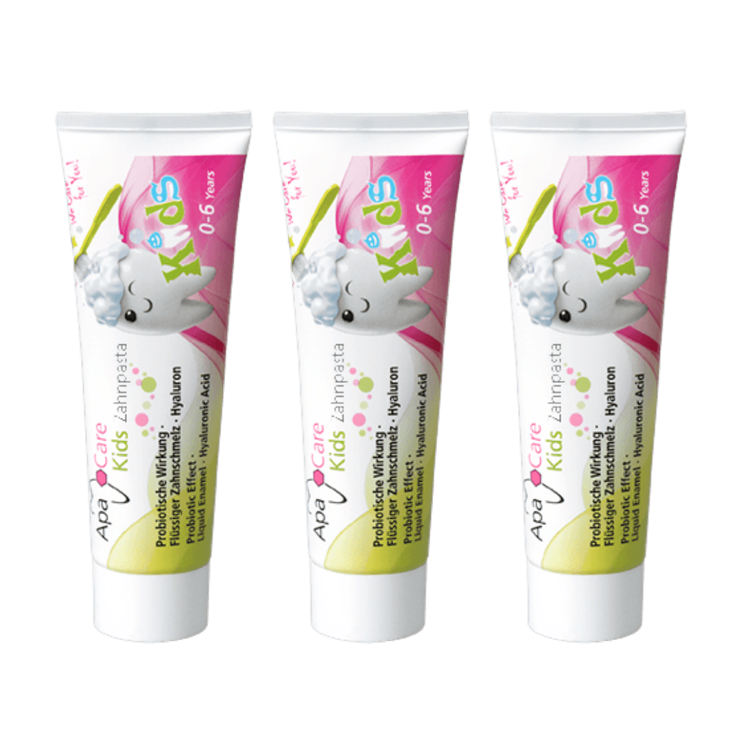 3 x ApaCare KIDS remineraliseeriv hambapasta lastele (0-6a.) 50ml