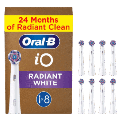 Oral-B iO Radiant White valgendavad hambaharja otsikud VALGE (WW-8, 8tk)