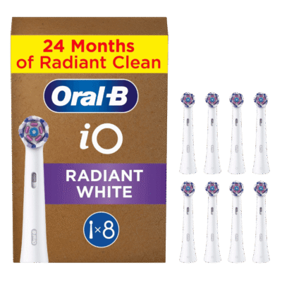 Oral-B iO Radiant White valgendavad hambaharja otsikud VALGE (WW-8, 8tk)