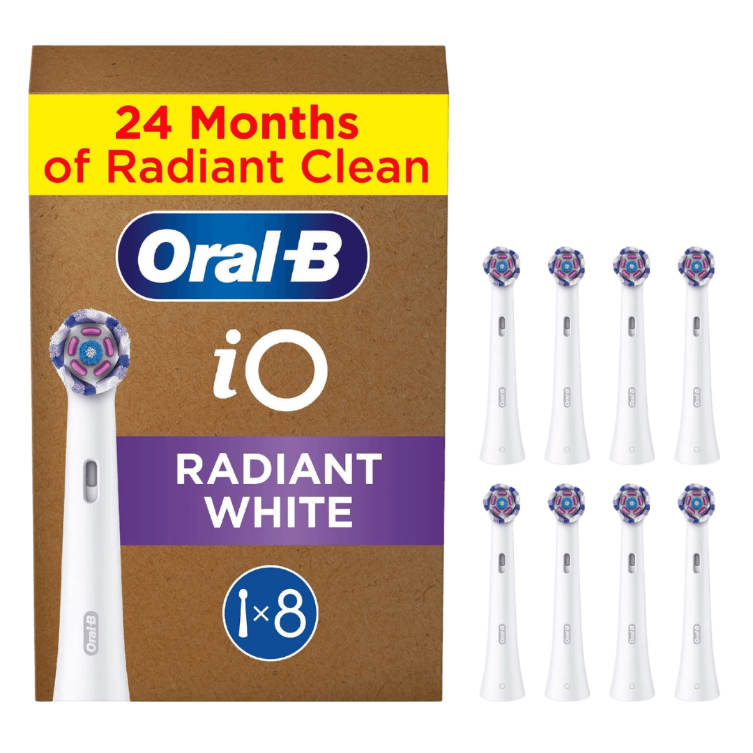Oral-B iO Radiant White valgendavad hambaharja otsikud VALGE (WW-8, 8tk)