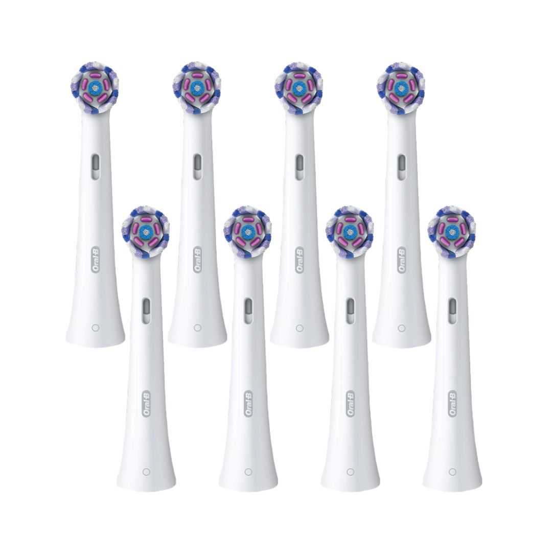 Oral-B iO Radiant White valgendavad hambaharja otsikud VALGE (WW-8, 8tk) - Pilt 2