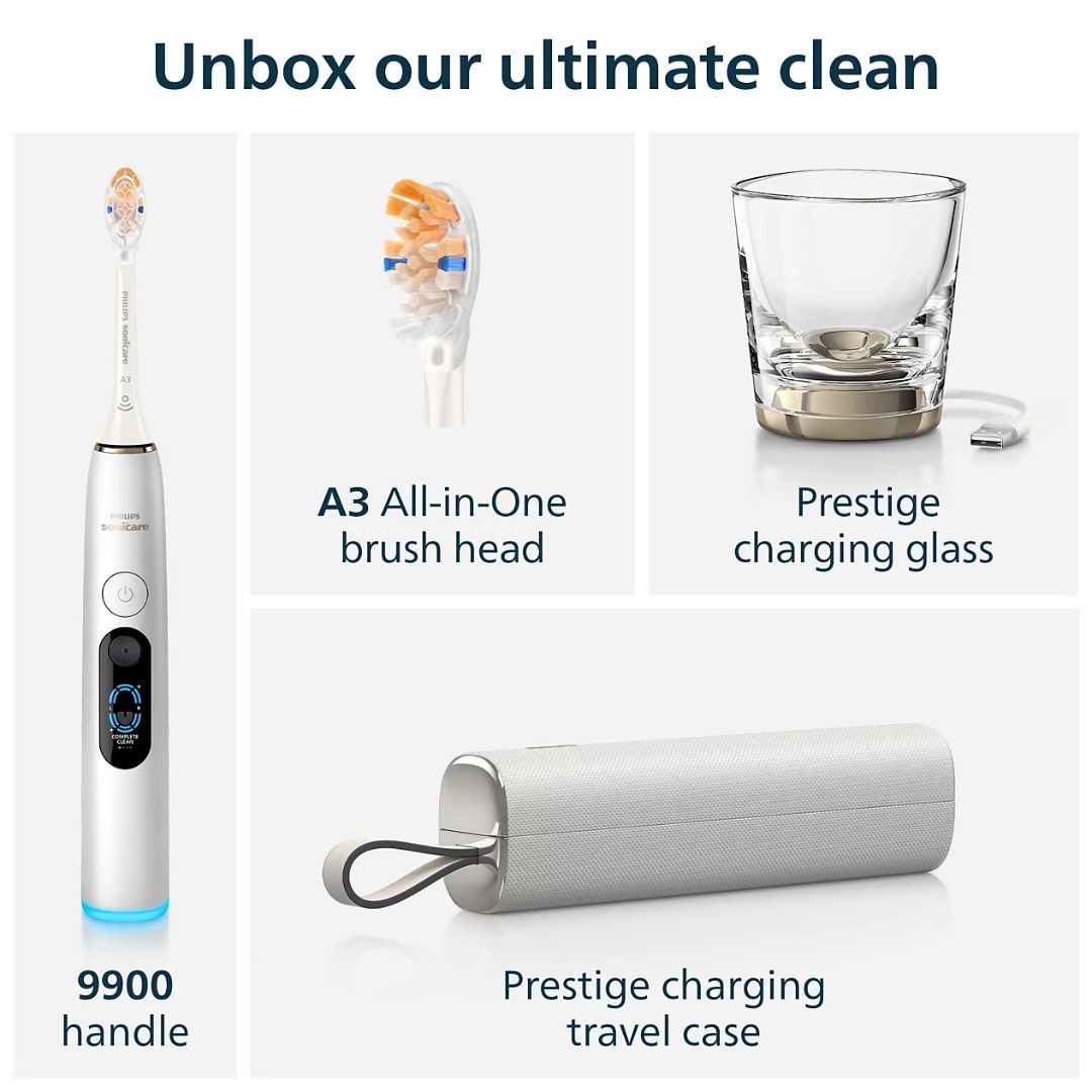 Philips Sonicare DiamondClean Prestige 9900 Silver White elektriline hambahari (HX9813/91) - Pilt 5