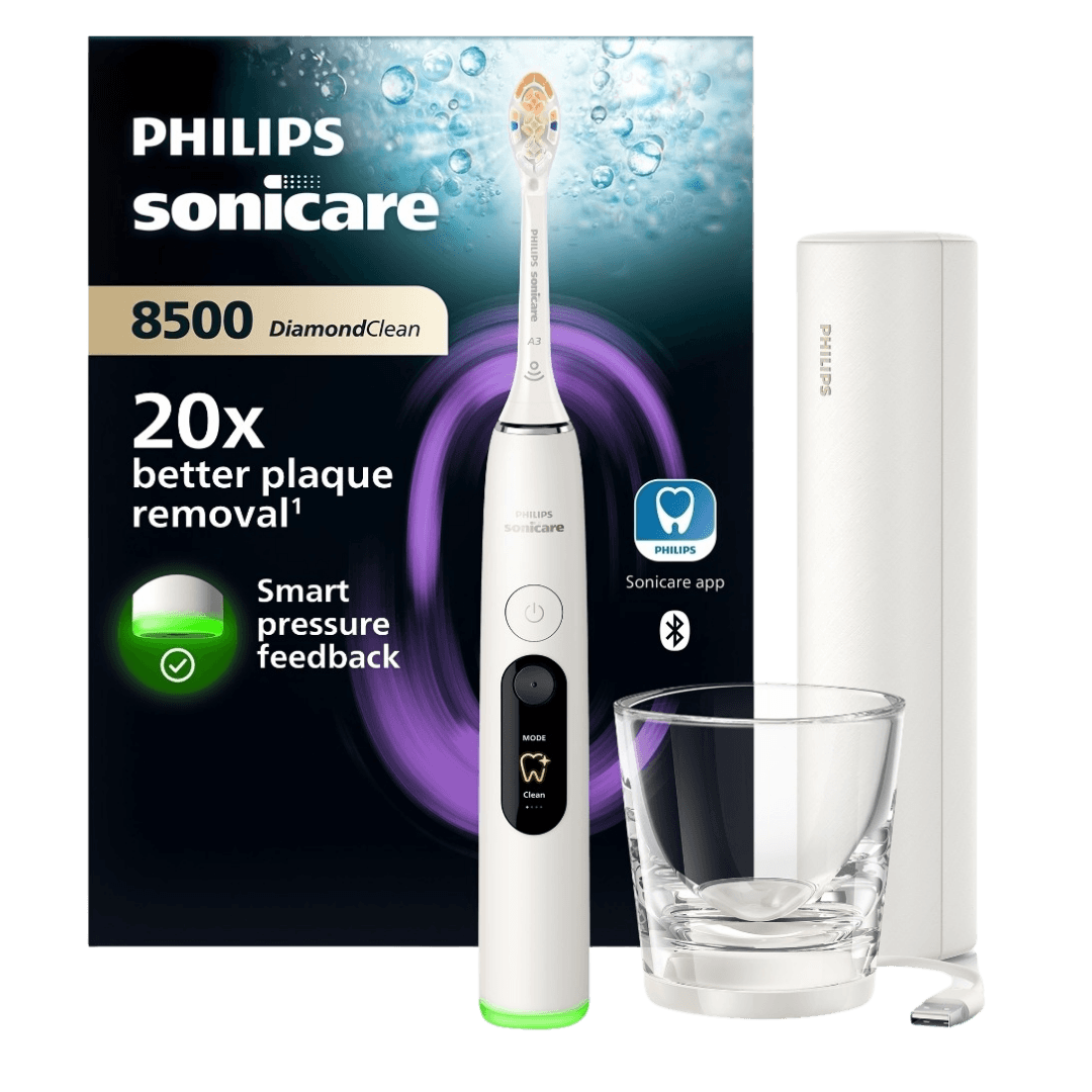 Philips Sonicare DiamondClean 8500 Powder White elektriline hambahari (HX8513/11)
