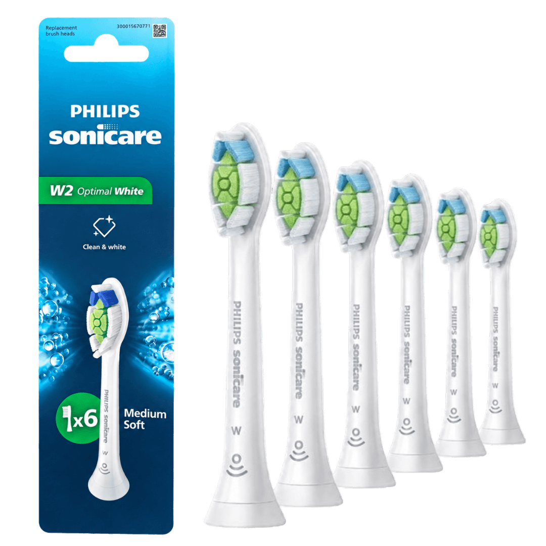 Philips Sonicare Optimal White W2 hambaharja otsikud HX6066/87 (VALGE, 6 tk)