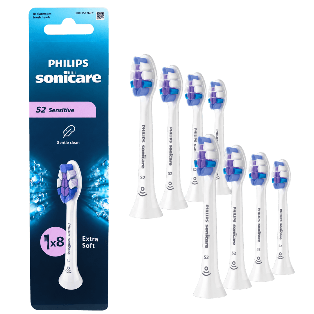 Philips Sonicare S2 Sensitive (Ultra Soft) ülipehmed hambaharja otsikud HX6058/87 (8tk)